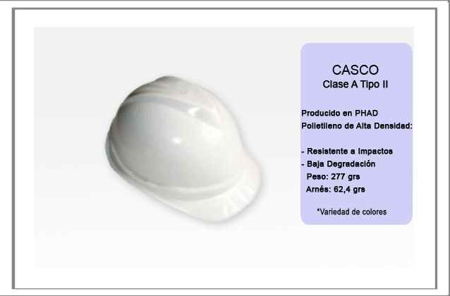 Seguridad | Proteccion | Casco Clase A tipo II B