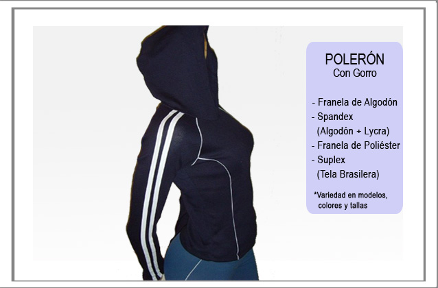Fitness | Polerones | Poleron con Gorro